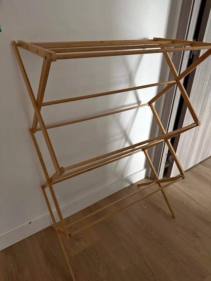 Bamboo Folding Clothes Drying Rack