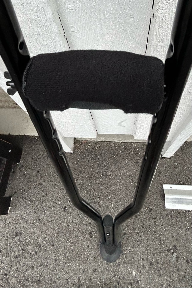 $40 Black Crutches. Made in Europe by Kmina. Size: L - photo 4