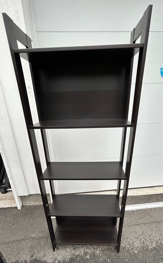 espresso black IKEA Laiva bookcases $10 each. 3 available. - photo 3