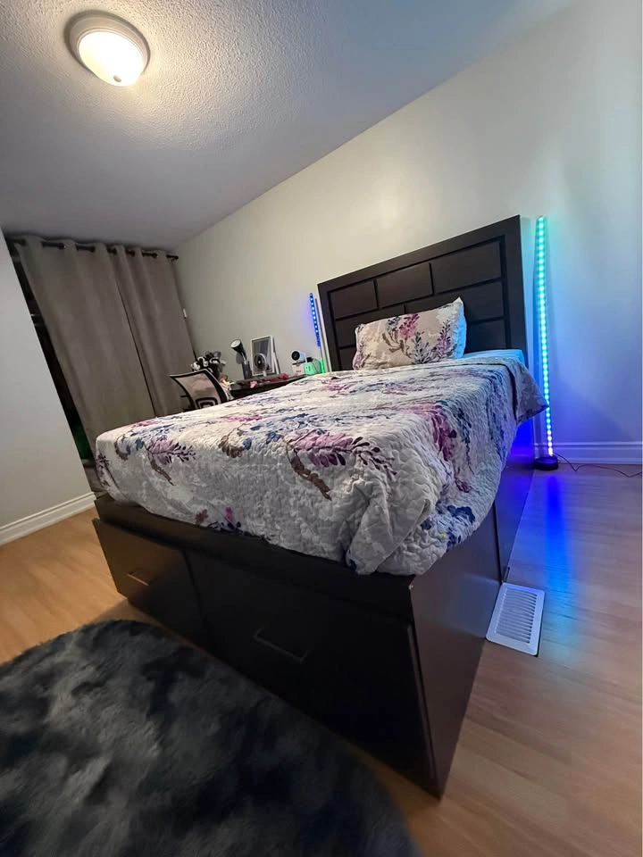 MUST GO ASAP Captains storage bed frame + mattress (double) - photo 2
