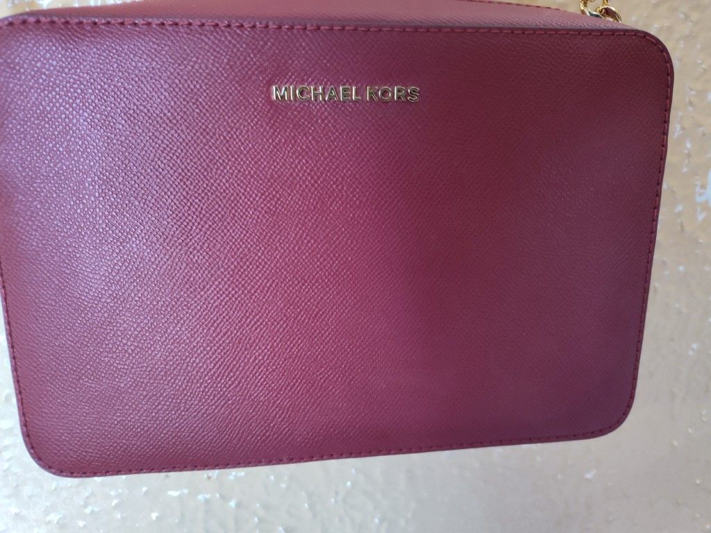 Michael Kors Wine Colored Purse - photo 2