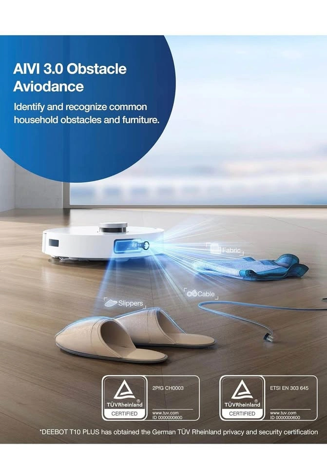 ECOVACS DEEBOT T10 PLUS Robot Vacuum and Mop - photo 2