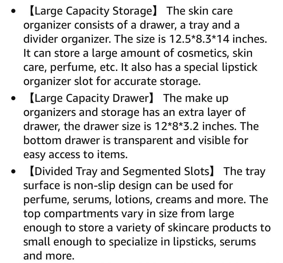 Countertop Makeup Vanity Bathroom Organizer - photo 2