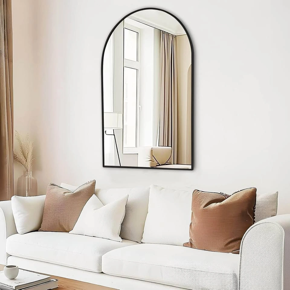 Fabuday Black Arch Bathroom Mirror for Wall - photo 2
