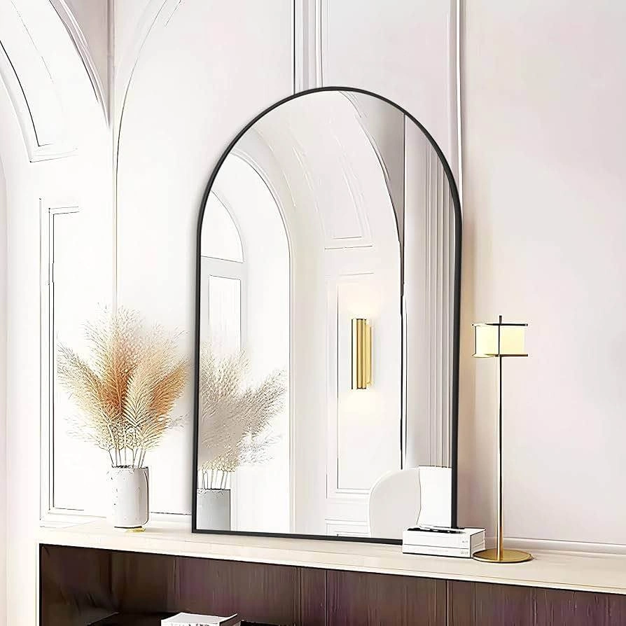 Fabuday Black Arch Bathroom Mirror for Wall - photo 3