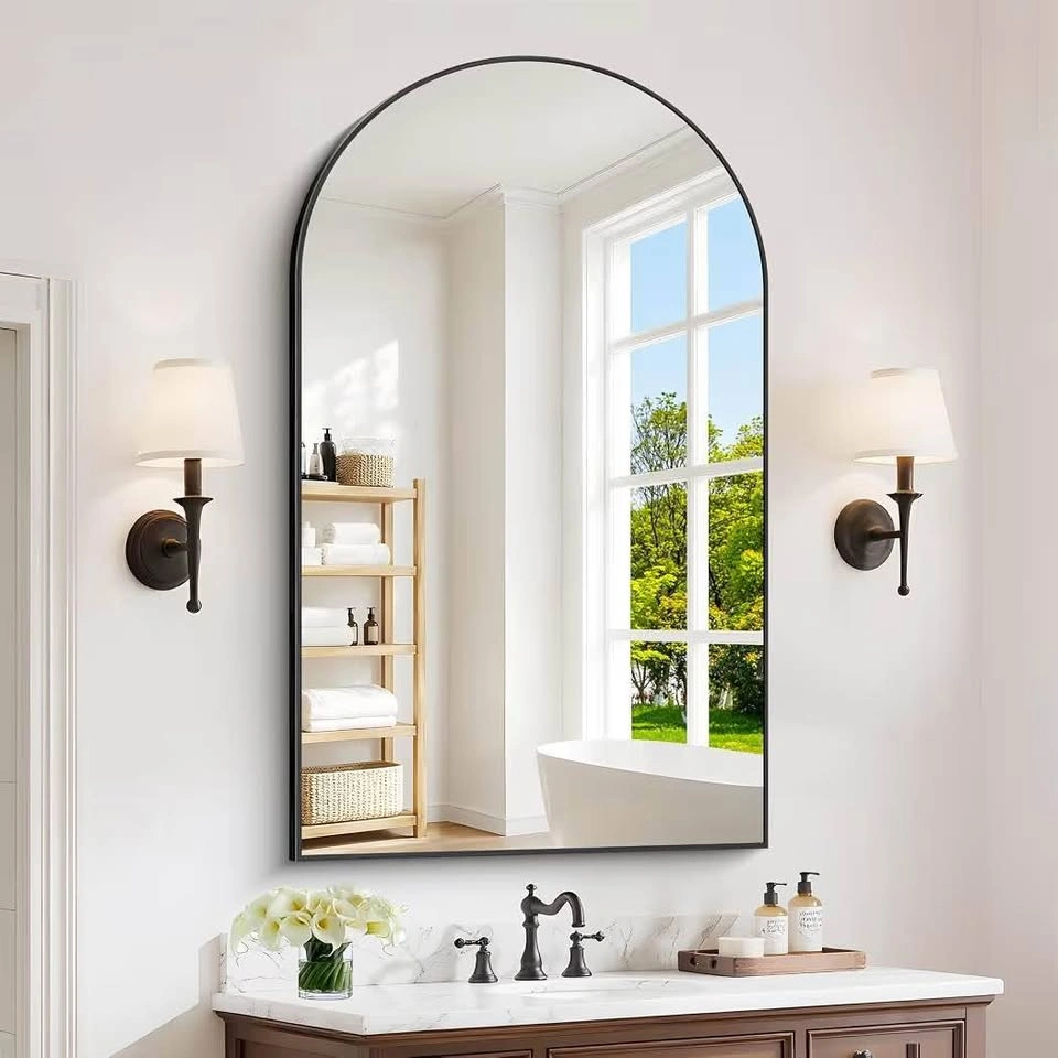 Fabuday Black Arch Bathroom Mirror for Wall - photo 5