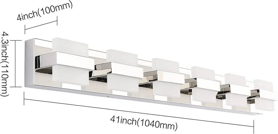 SOLFART 6 Lights Chrome Bathroom Light - photo 4