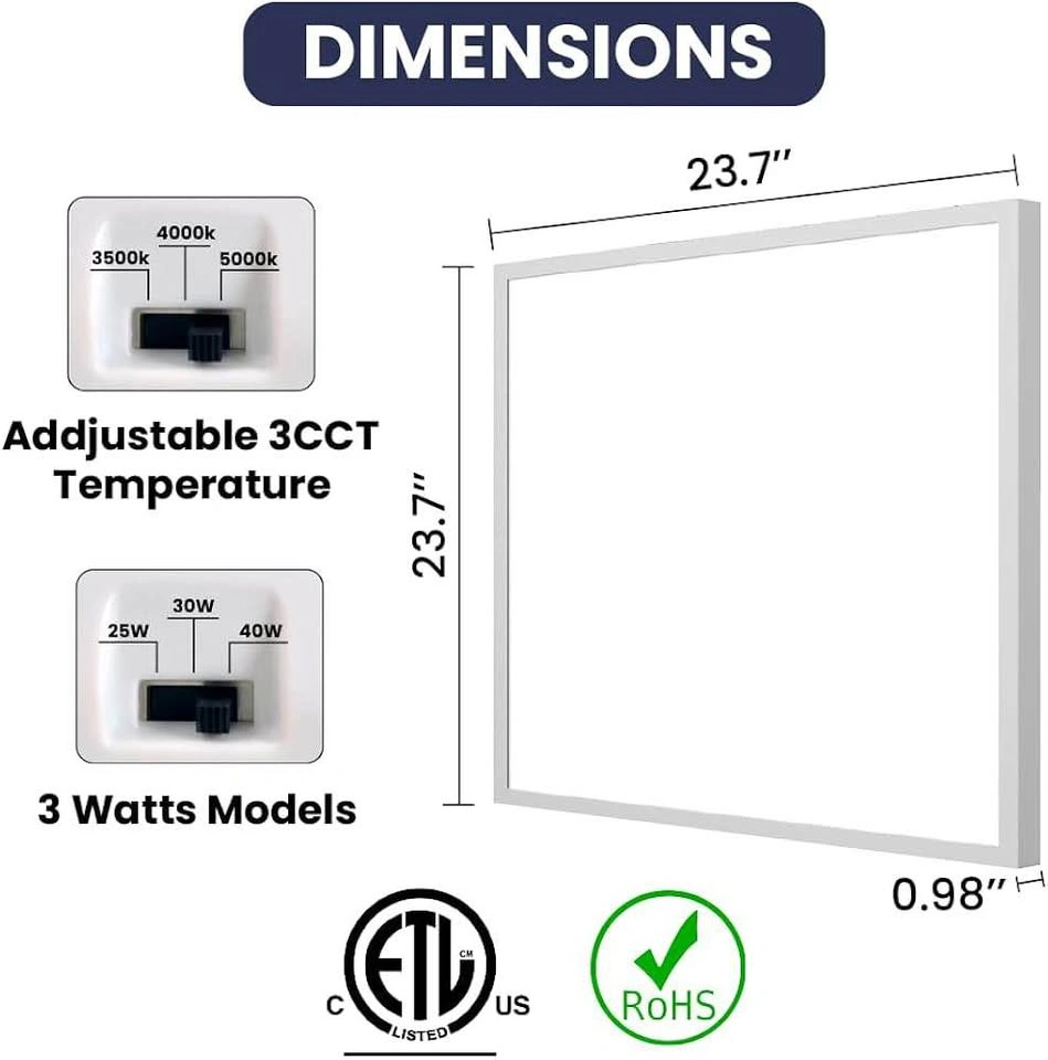 2x2ft LED Flat Panel Light - photo 2