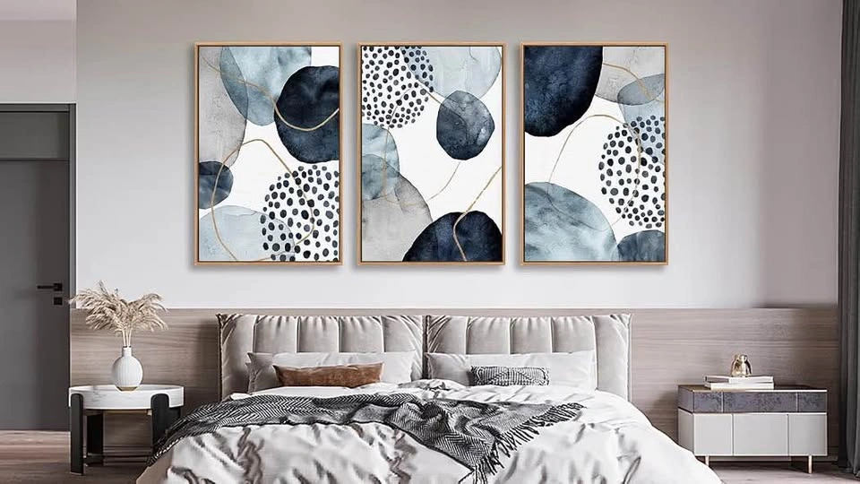 NINEASO Abstract Geometric Framed Wall Art - photo 2