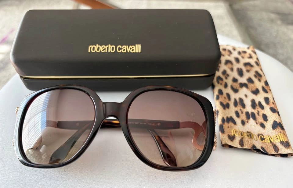 Roberto Cavalli Nunki Sunglasses with Case and Leopard Cleaning - photo 2