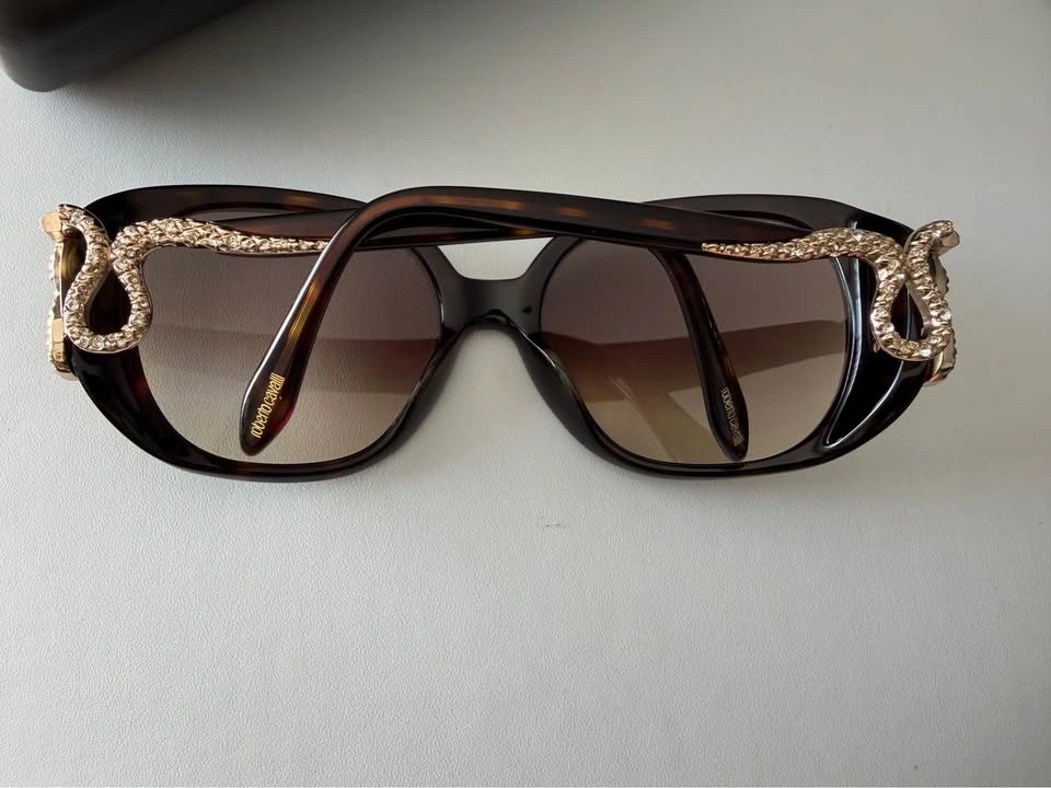 Roberto Cavalli Nunki Sunglasses with Case and Leopard Cleaning - photo 3