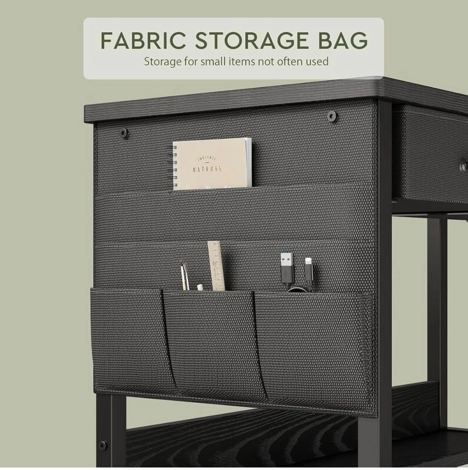 Small Desk w/ Fabric Drawers 31.5” Writing Desk - photo 5