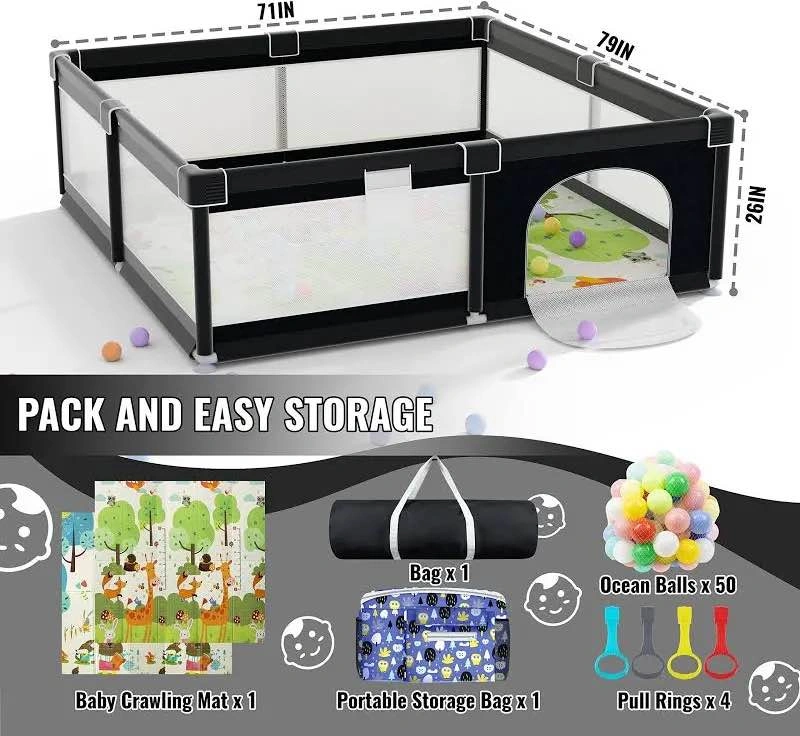 lutikiang Extra Large Baby Playpen - photo 4