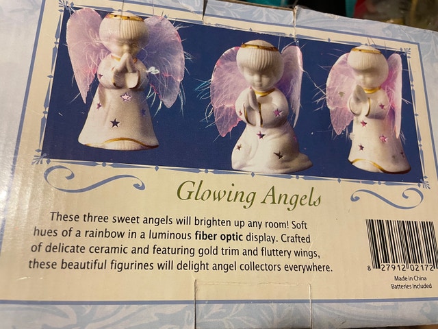Glowing angel Christmas ornaments - photo 2