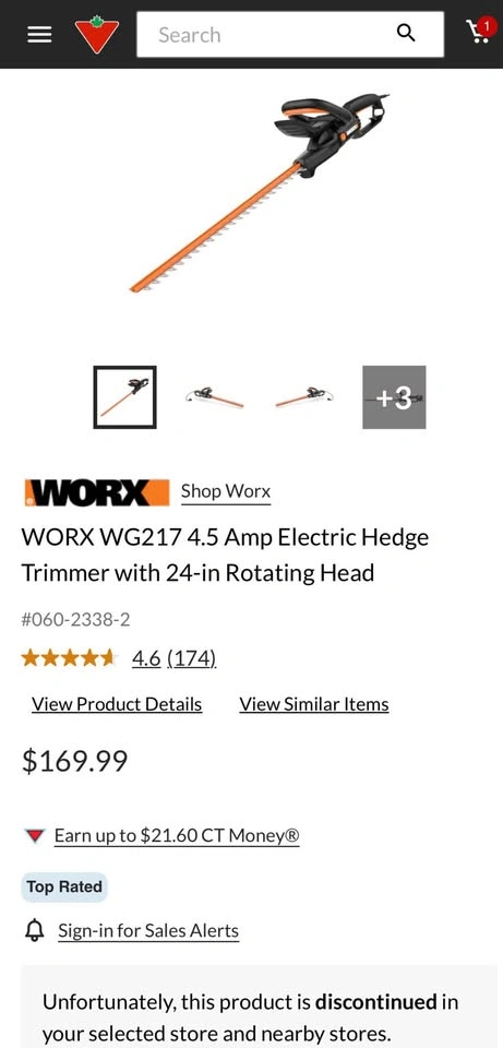 WORX 24 inch Corded Electric Hedge Trimmer with Rotating Head - photo 4