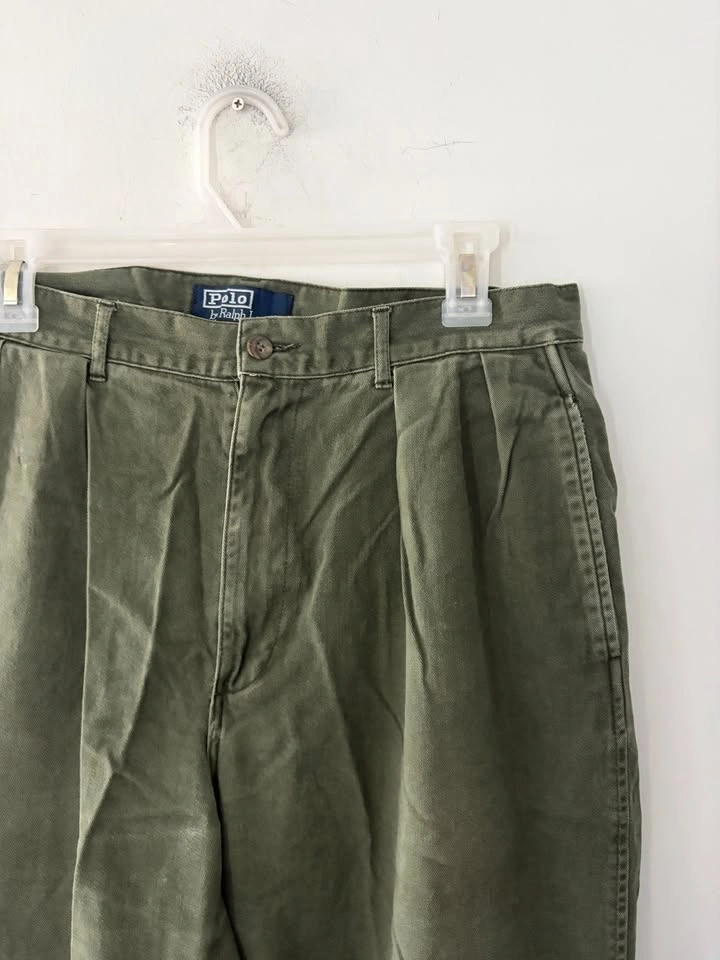 Vintage Polo Ralph Lauren Authentic Dry Goods Pleated Chino Pant - photo 2