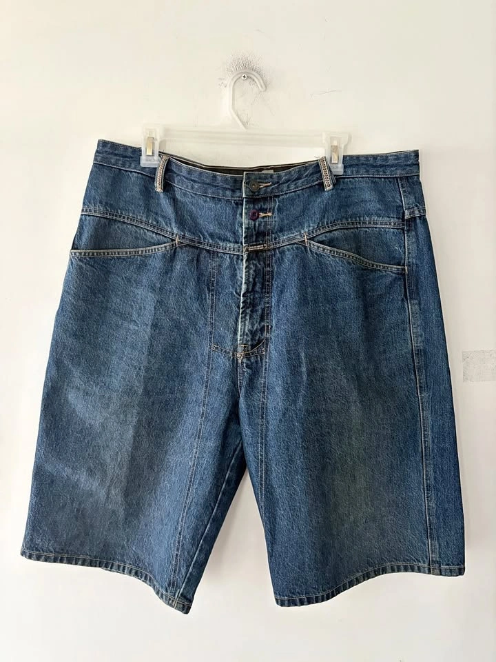 Vintage Marithe Francois Girbaud Baggy Denim Shorts Size 36