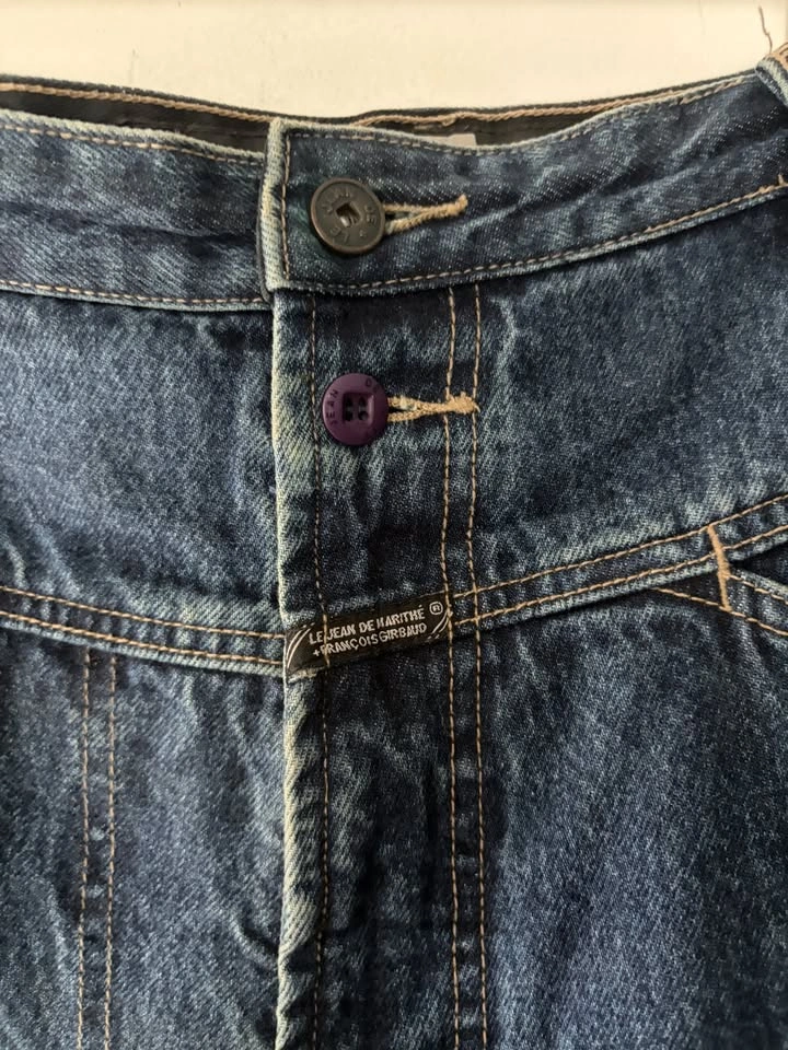 Vintage Marithe Francois Girbaud Baggy Denim Shorts Size 36 - photo 3