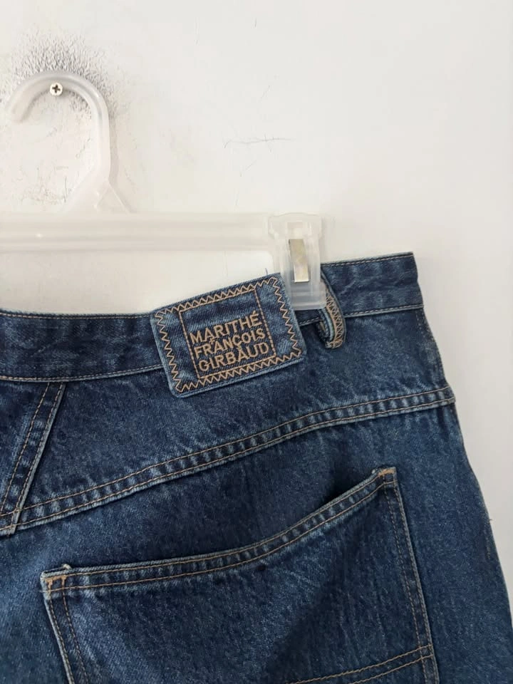 Vintage Marithe Francois Girbaud Baggy Denim Shorts Size 36 - photo 5