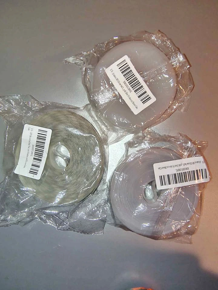 3x Rolls 1.5" Silicone Weather Stripping Door Seal Strips (New)