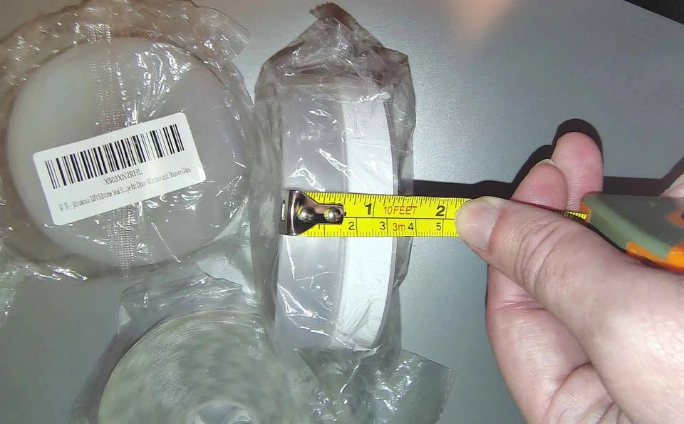 3x Rolls 1.5" Silicone Weather Stripping Door Seal Strips (New) - photo 3