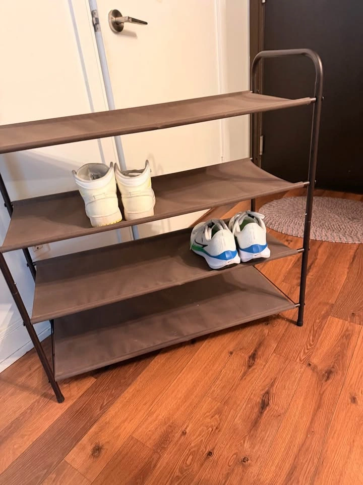 Brown 3-tier shoe rack - photo 3