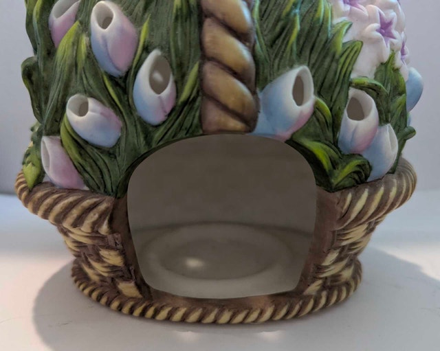 Partylite Spring Flower Basket Tea Light Holder - photo 3