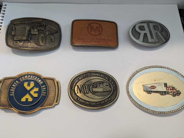 Vintage Industrial Belt Buckles - Lot of Six