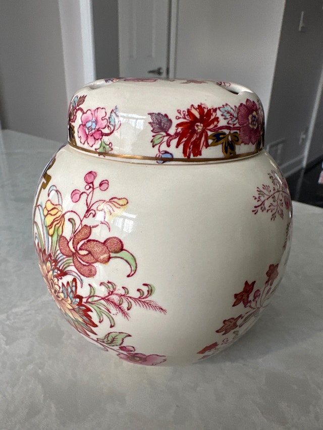Vintage Mason’s Patent Ironstone ginger jar in Brocade pattern - photo 4