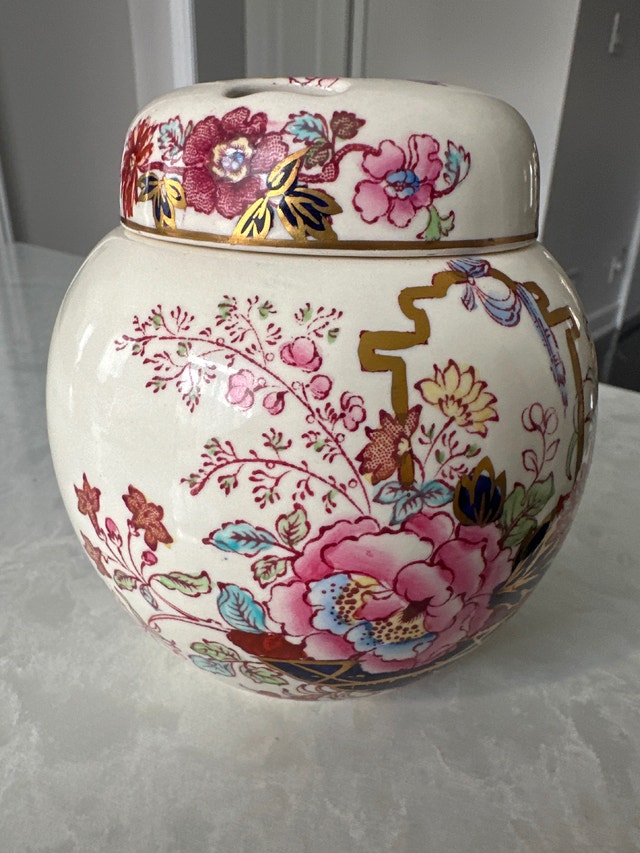 Vintage Mason’s Patent Ironstone ginger jar in Brocade pattern - photo 5