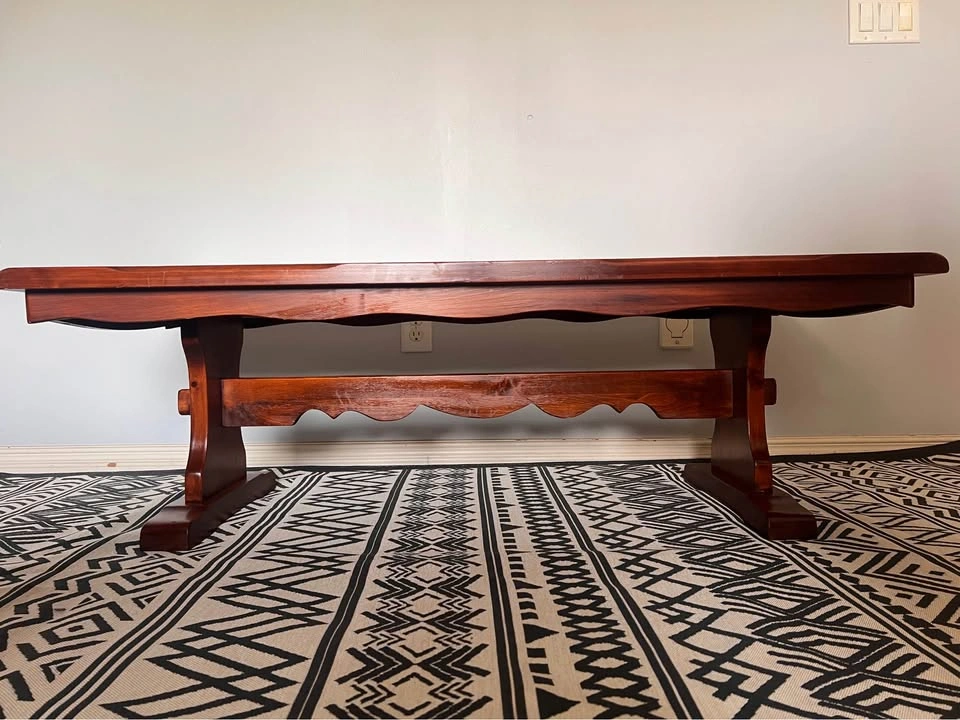 Solid Wood Pine Live Edge Style Coffee Table 53.5” - photo 3