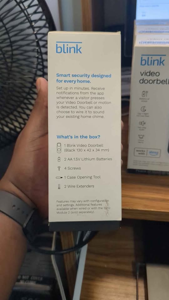 New Blink Video Doorbell - Battery or Wired. 2 Left in Stock! - photo 2