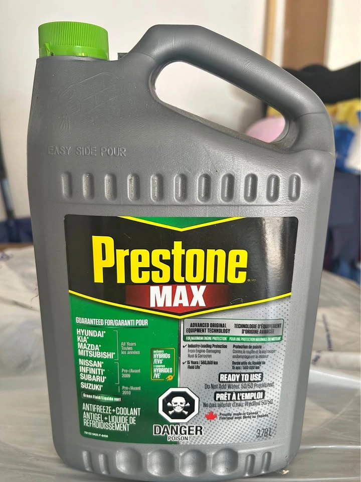 1.5 full bottle Prestone Coolant