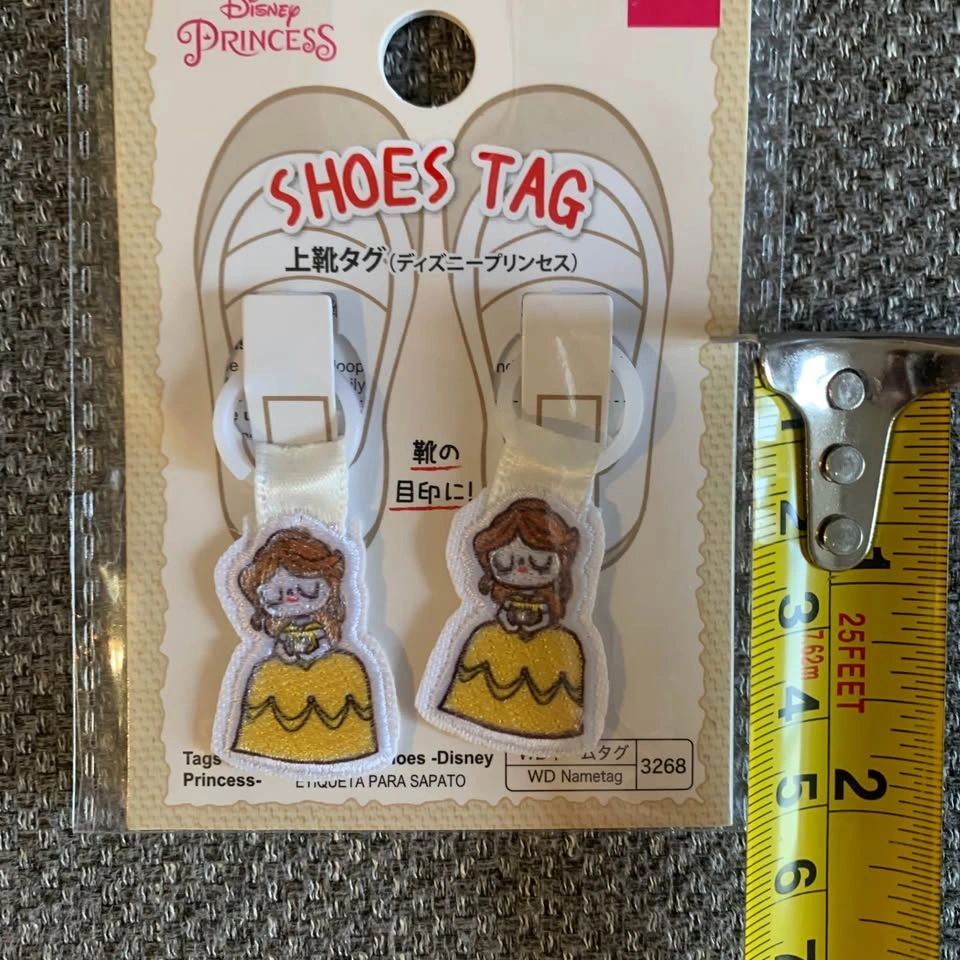 BNIB Japan Disney Princess Belle and Ariel Kids Shoe Tags - photo 4