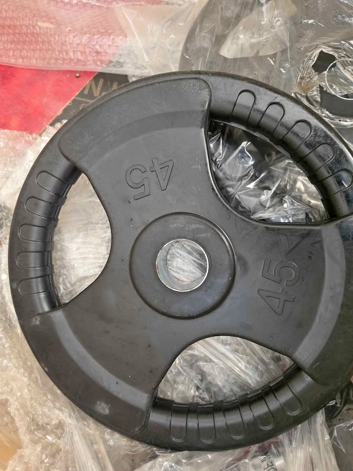 BRAND NEW!! 45lb Rubber Coated Plate