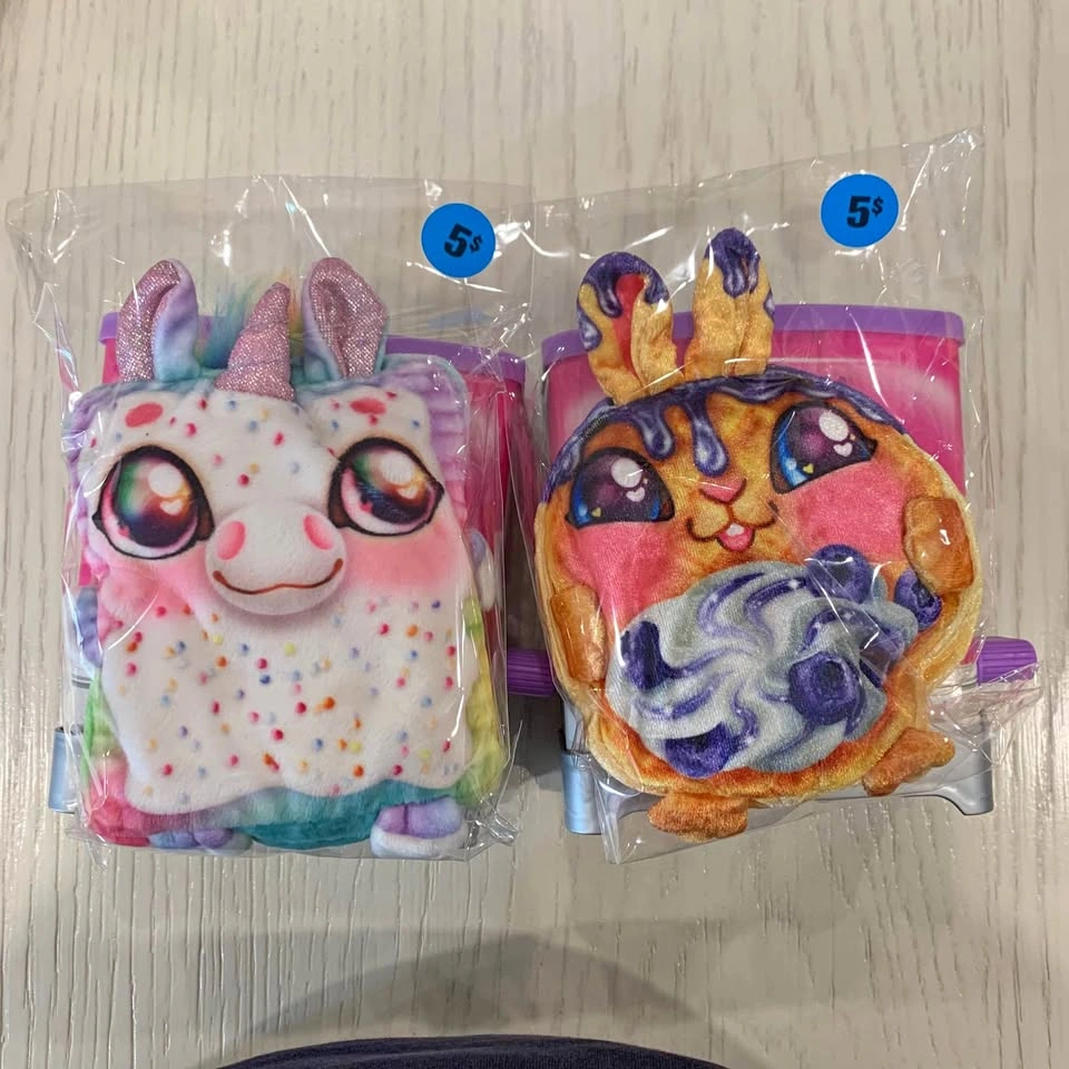 Cookeez Makery Toasty Treatz Plush Toys unicorn and bunny