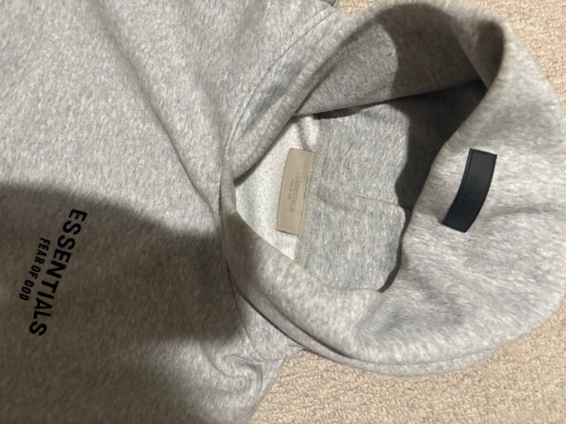 essentials hoodie light grey M - photo 2
