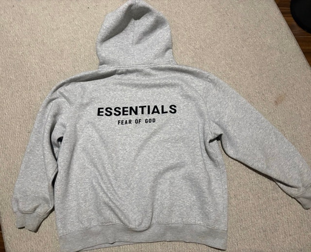 essentials hoodie light grey M - photo 3