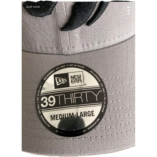 New Era 39THIRTY Toronto Raptors Flex Fit Hat Cap Gray Red M/L - photo 3