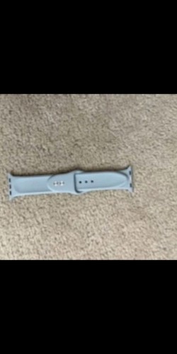 Gray Generic Silicone Watch Band for Apple Watches - photo 2