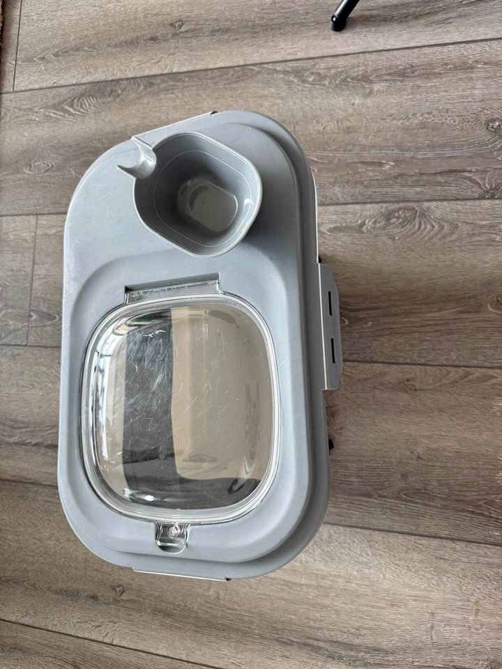 Collapsible Pet Food Storage Container with Wheels and Scoop