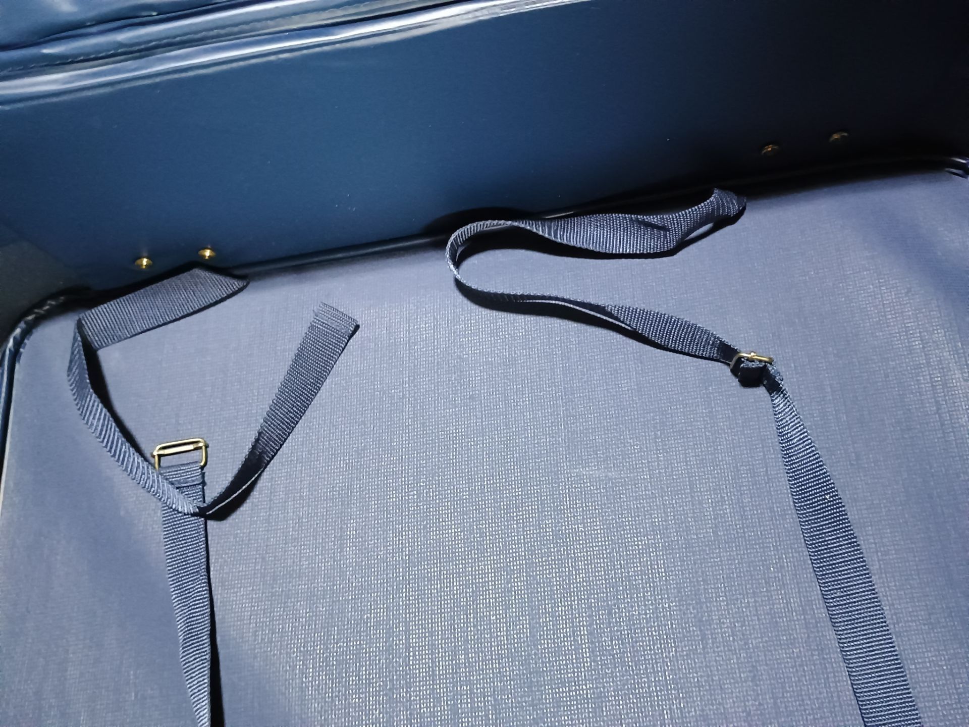Vintage Blue Tweed Fifth Avenue Suitcase - photo 5