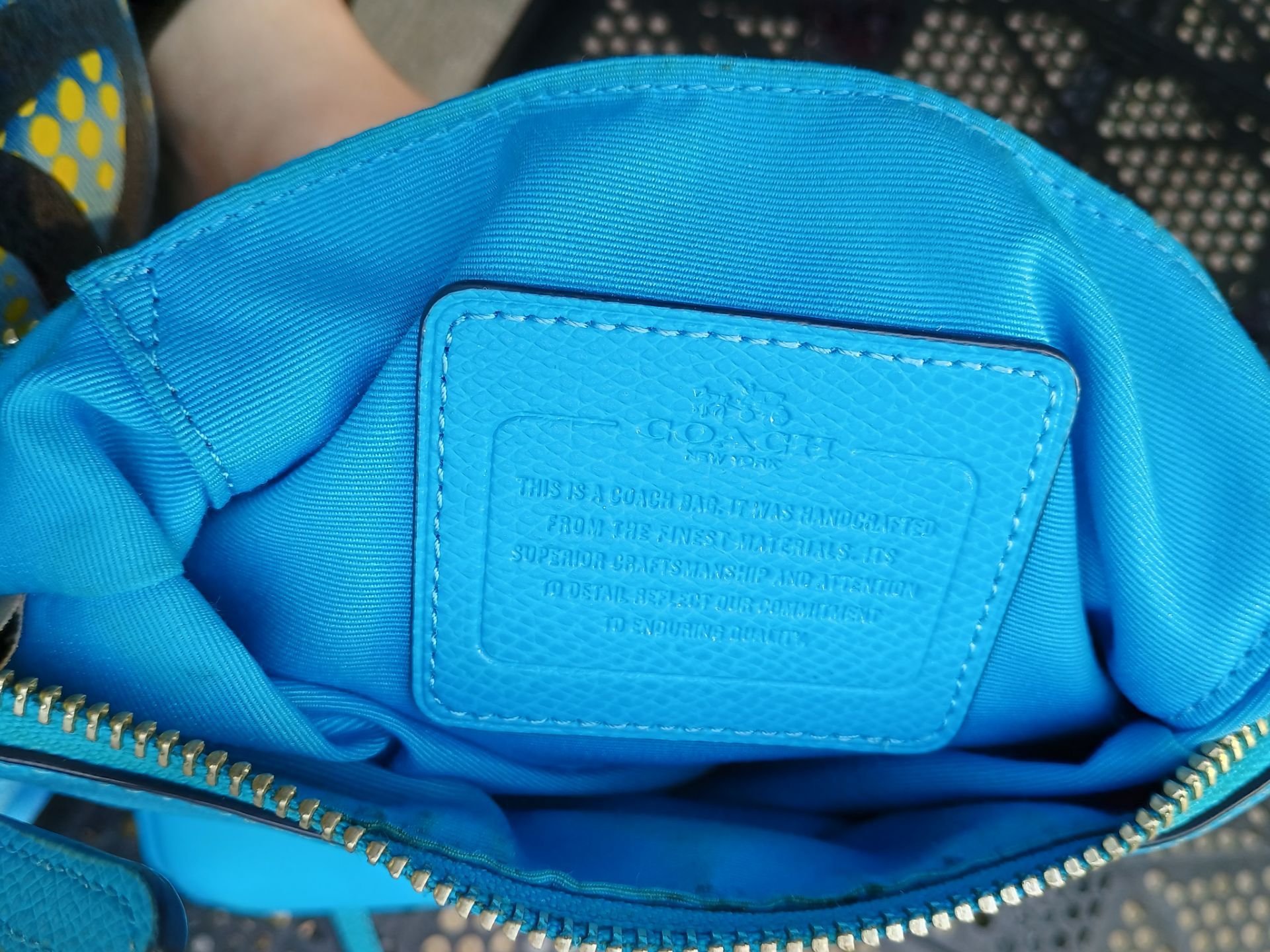 Blue Coach Messenger Purse Bag - photo 2