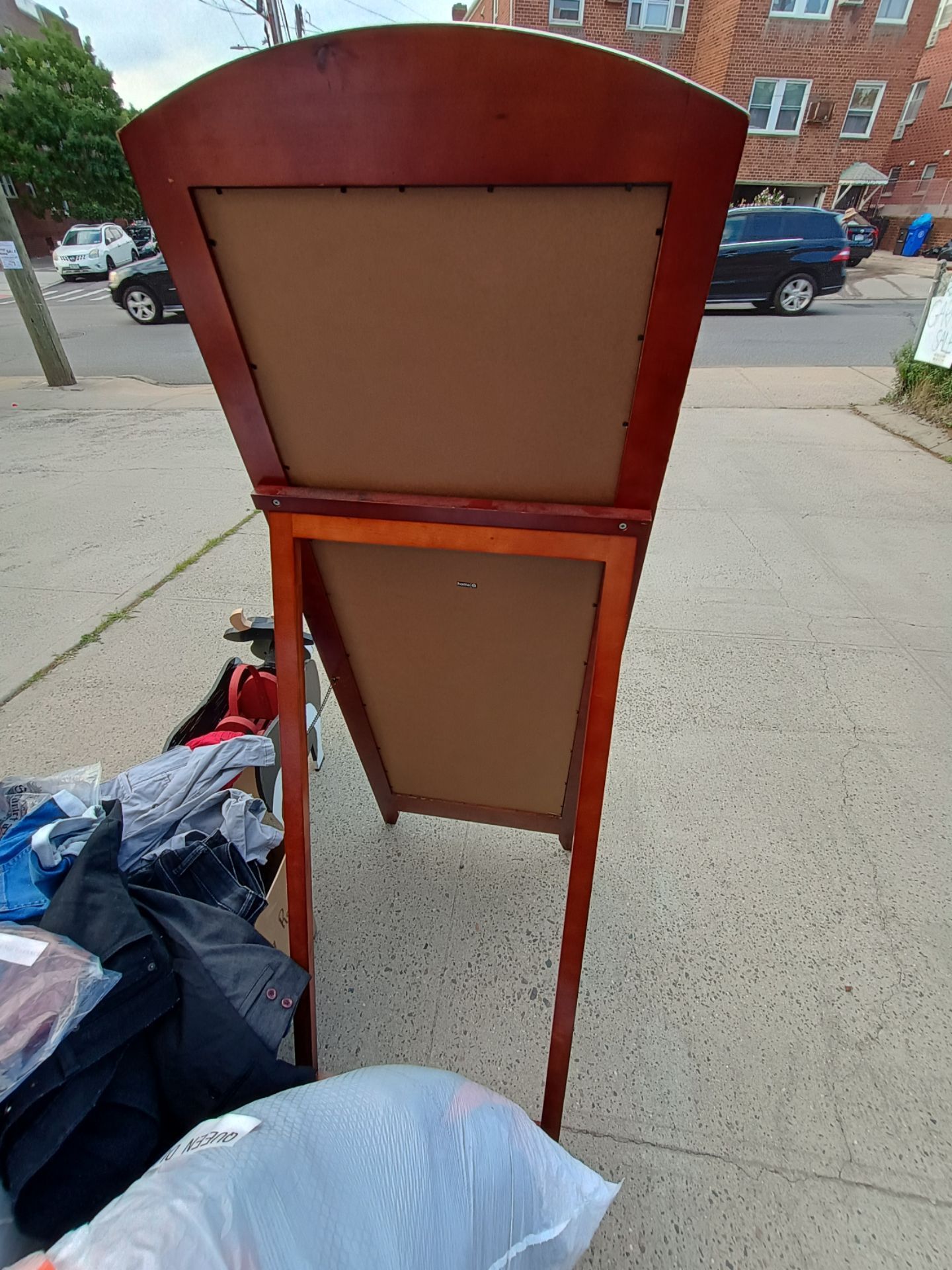 Wood Frame Standing Mirror - photo 3