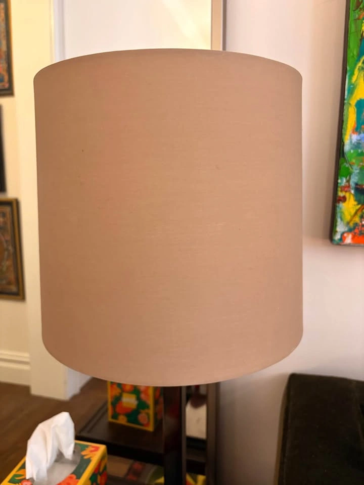 Table Lamp with Linen Drum Shade - photo 3