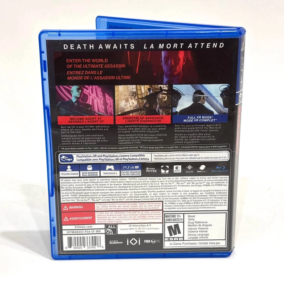 Hitman III - PS4 - Mint Condition - photo 3