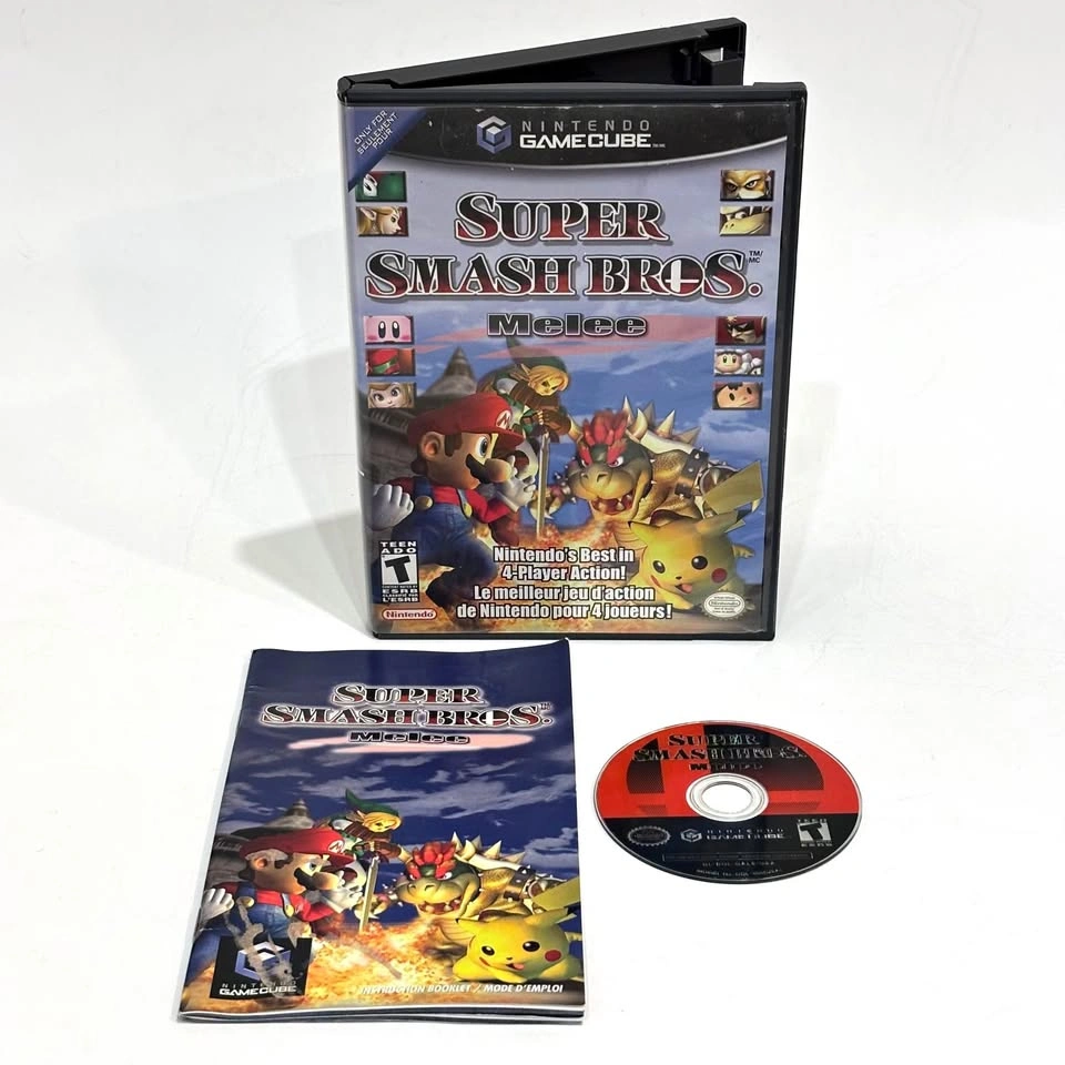 Super Smash Bros Meele - Nintendo GameCube - Mint Condition
