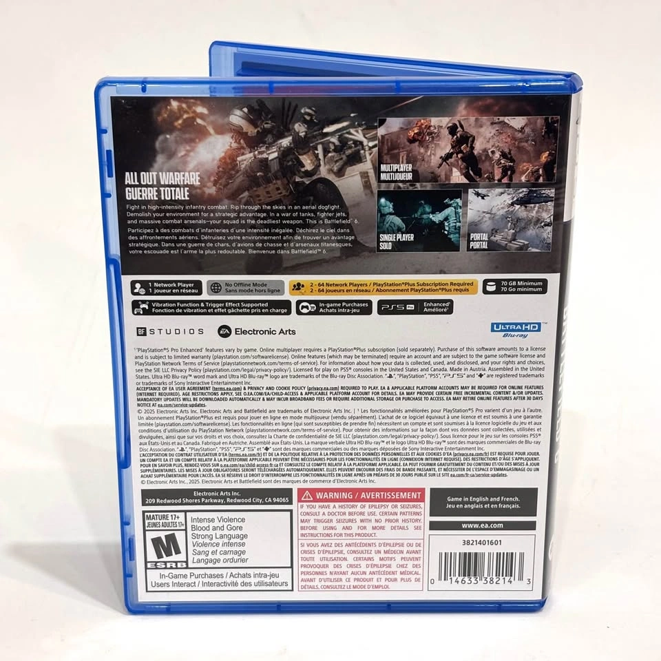 Battlefield 6 - PS5 - Mint Condition - photo 3