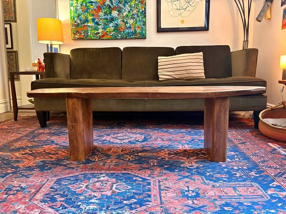 Solid Wood Live Edge Bench / Coffee Table