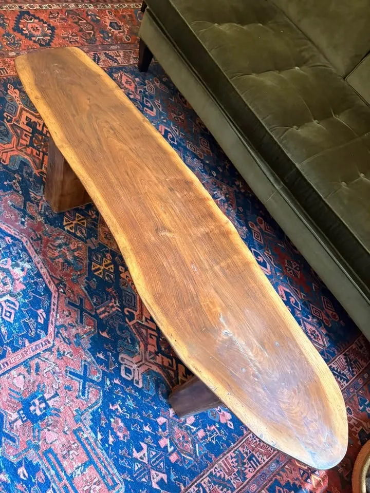Solid Wood Live Edge Bench / Coffee Table - photo 2